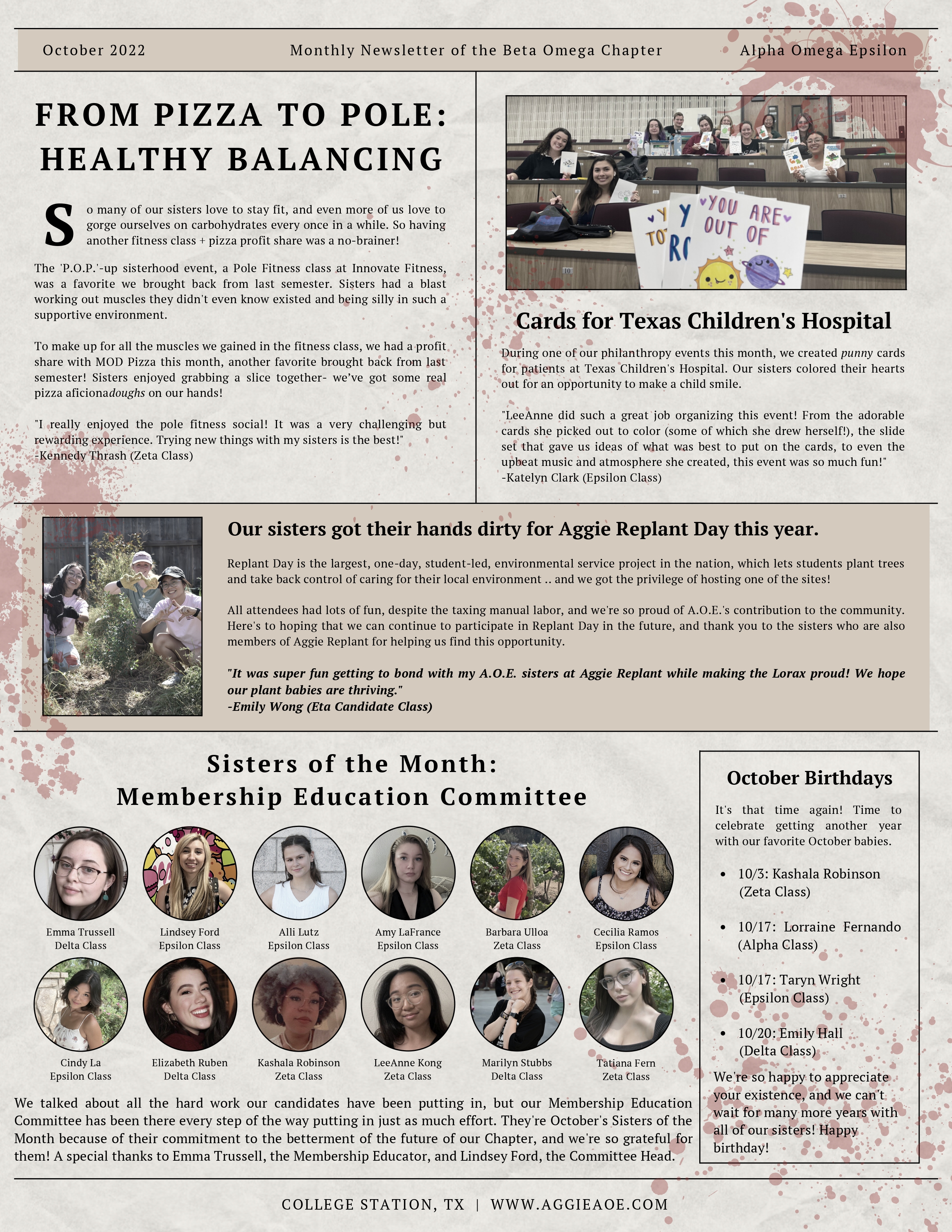 October Newsletter Page 2